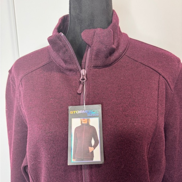 Sunice Stormpack Zip Jacket Burgundy - Picture 8 of 10